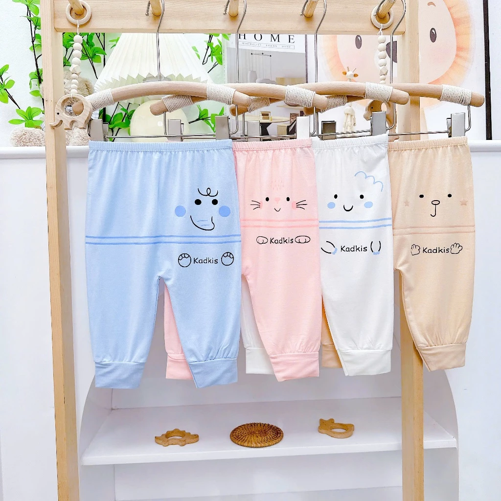 combo 4 quần dài  KAD chất pettit cao cấp cho bé trai, bé gái 3-14kg