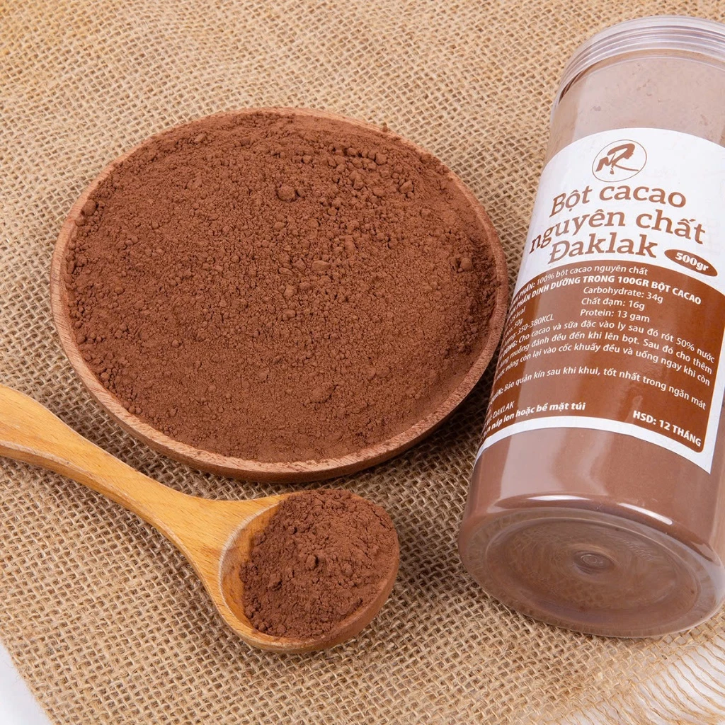 500Gr Bột cacao Shop Mẹ Rô 10-12% bơ cacao. Có hồ sơ công bố, xuất hóa đơn đầy đủ