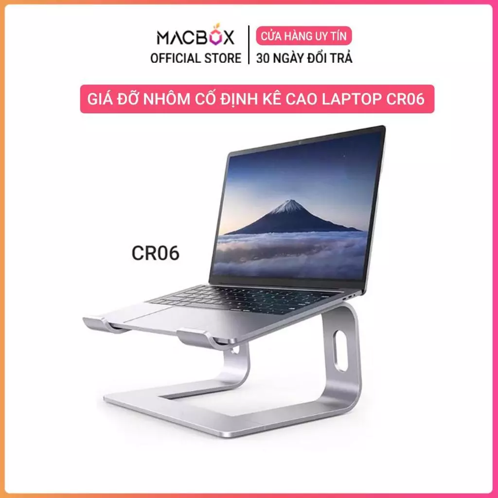 Giá đỡ Laptop Macbook Notebook - Đế tản nhiệt kê laptop máy tính xách tay hợp kim nhôm có thể tháo rời NR06