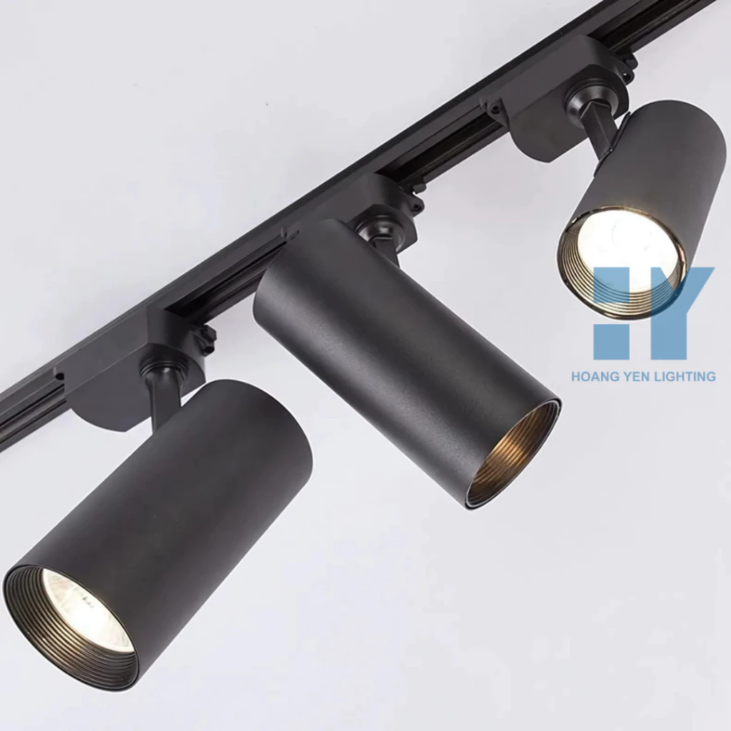 Combo 3 Đèn Rọi Ray Ống Bơ+Thanh Ray 1 Mét ,Đèn Led Rọi Ống Bơ Cob Trang Trí Quán cafe