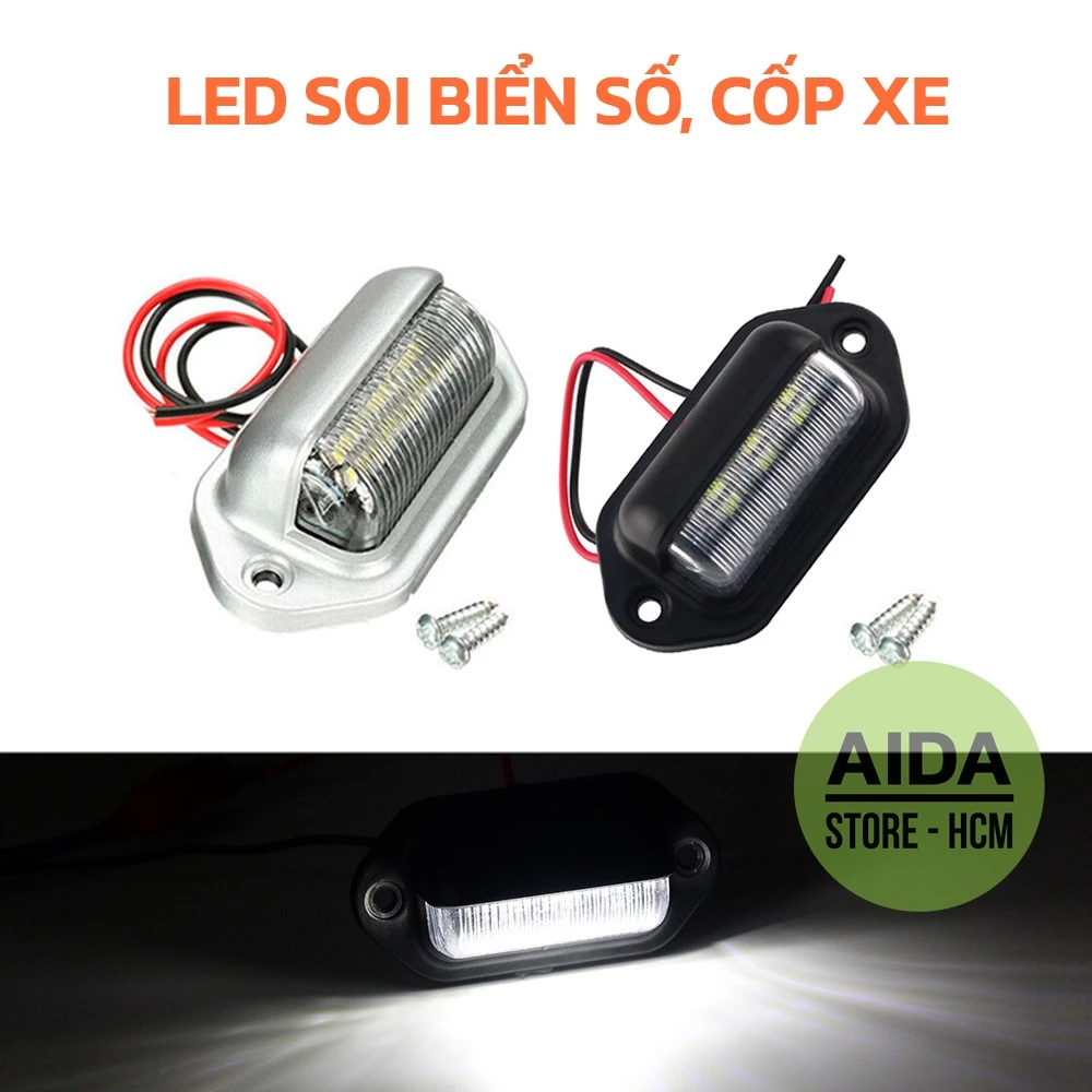 Đèn LED chiếu hắt, chiếu cốp, sườn, biển số, nội thất xe máy, ô tô - DC 12v