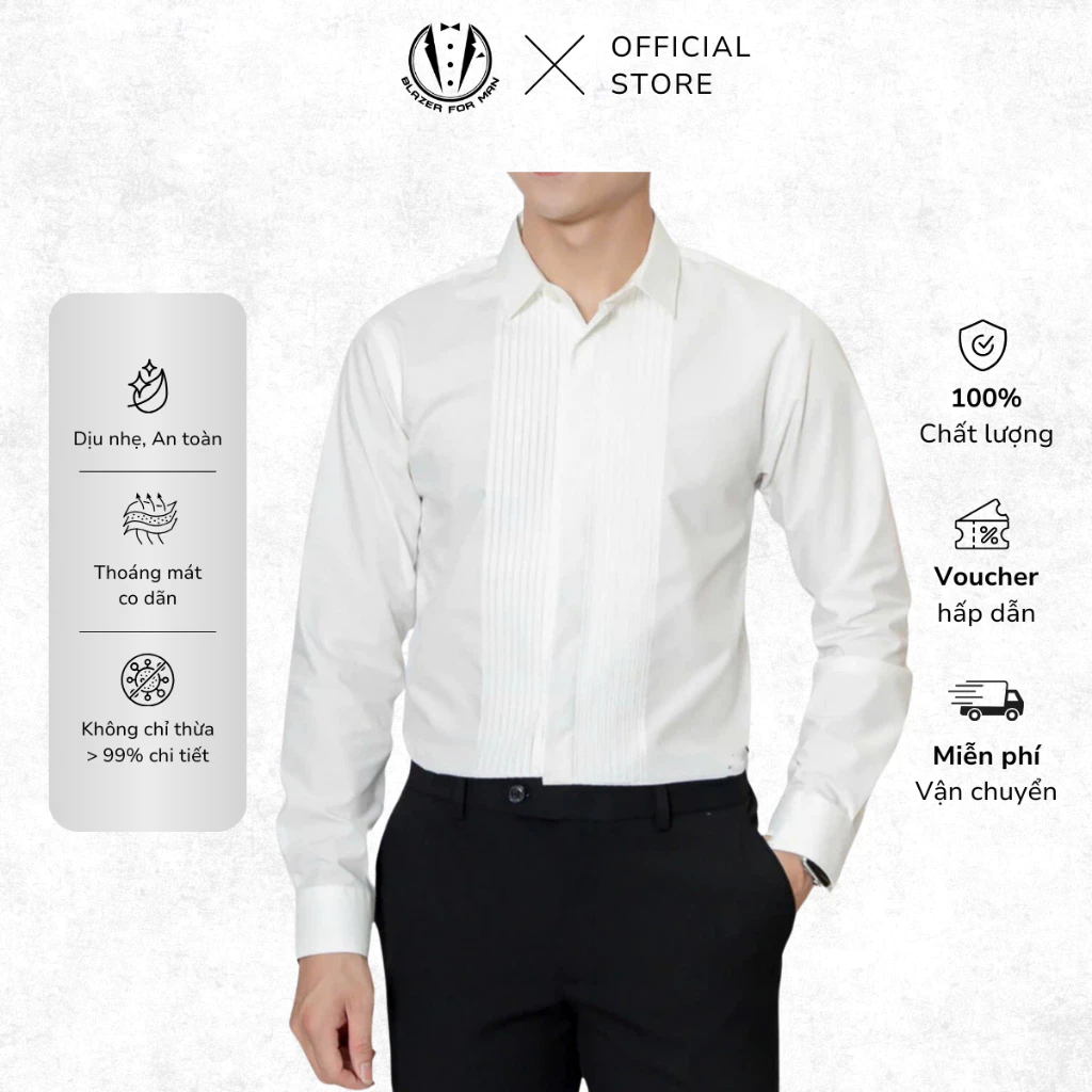 [HỎA TỐC] Áo Sơ Mi Nam Xếp Ly Dọc TUTO5 Menswear Vải Oxford Cao Cấp Chống Nhăn Dáng Slimfit Lịch Lãm SMT02