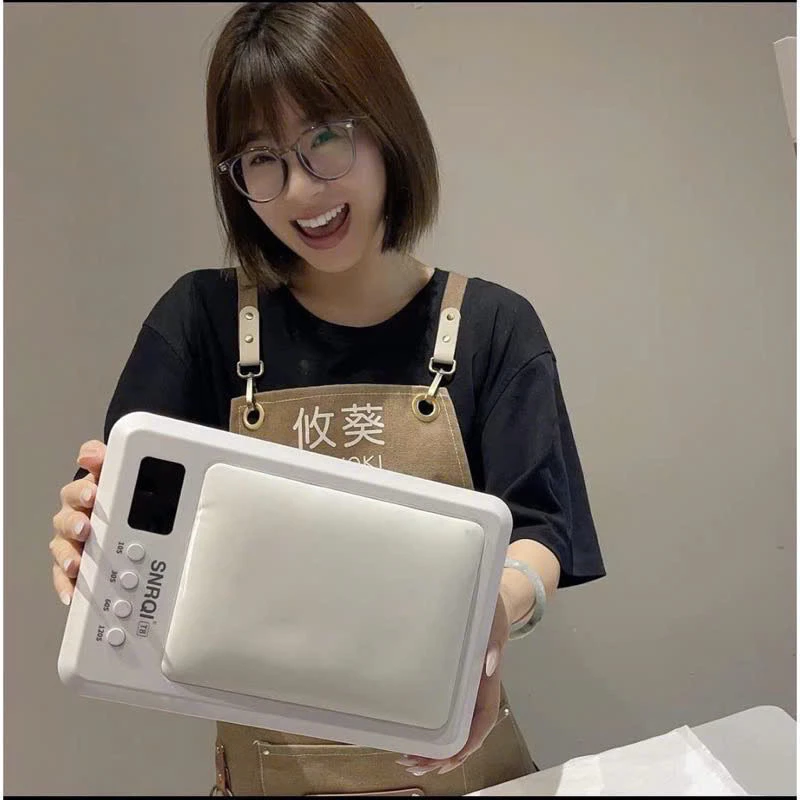 Máy hơ T8,máy hơ gel SNRQI 72w chính hãng .khoang hơ rộng,có đệm da kê tay êm ái