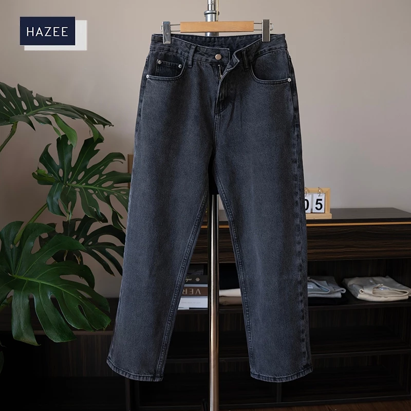 Quần Jean Nam ống Xuông HAZEE vải jean co giãn fom rộng cao cấp Z01