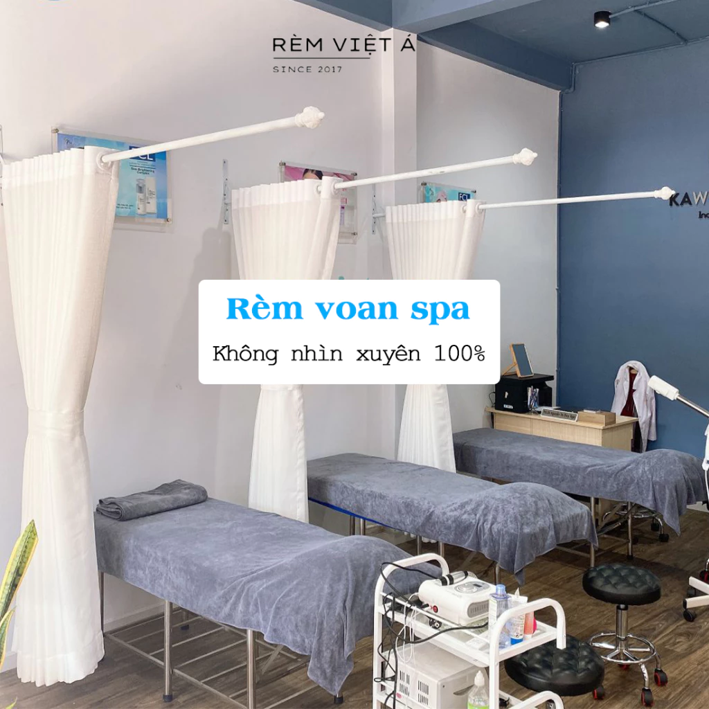 Rèm Voan Spa - Không Nhìn Xuyên 100%, Chống Nhìn Trộm, Kín Đáo, Đảm Bảo Riêng Tư, Dùng Làm Rèm Spa,Phòng Ngủ