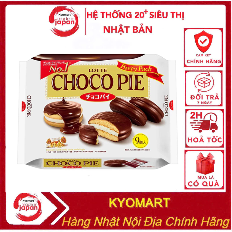 Bánh Chocopie Nhật Vị Nguyên Bản Túi 9 Cái