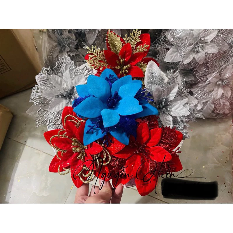 (combo 5-10 bông ) Hoa trạng nguyên, kép, lưới trang trí