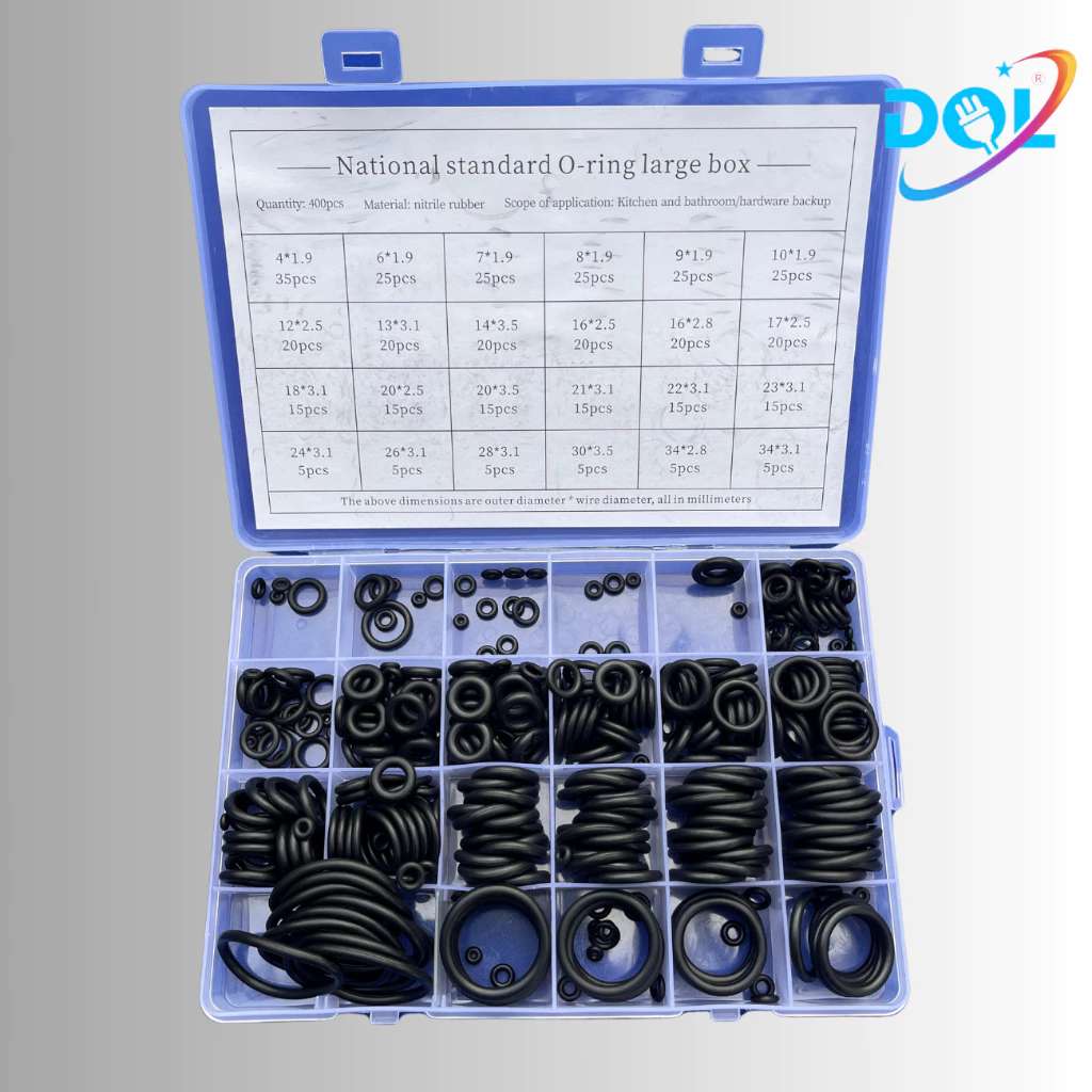 Gioăng cao su 400pcs Chất lượng cao - Roang cao su thay thế băng tan, Ron chỉ cao su. Thiết Bị Điện DQL