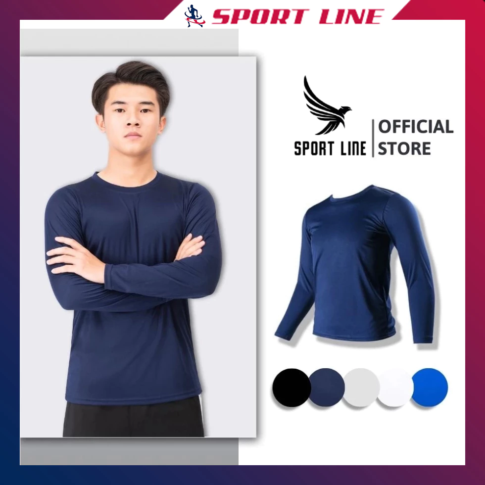 Áo Giữ Nhiệt Nam Áo Dài Tay Nam Body Bóng Đá Co Dãn 4 Chiều Sport Line Giá Rẻ