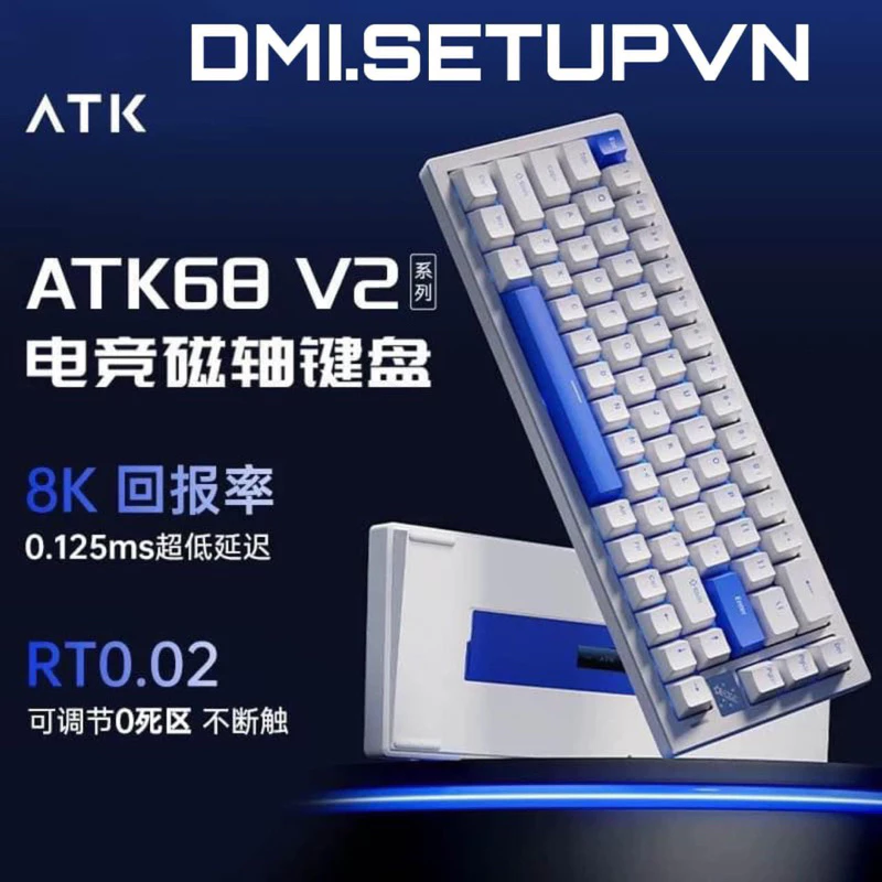 [HOẢ TỐC] ⌨️ Bàn Phím Cơ VXE ATK68 V2 Magnetic Switch – Siêu Nhạy, Hỗ Trợ Rapid Trigger & 8KHz