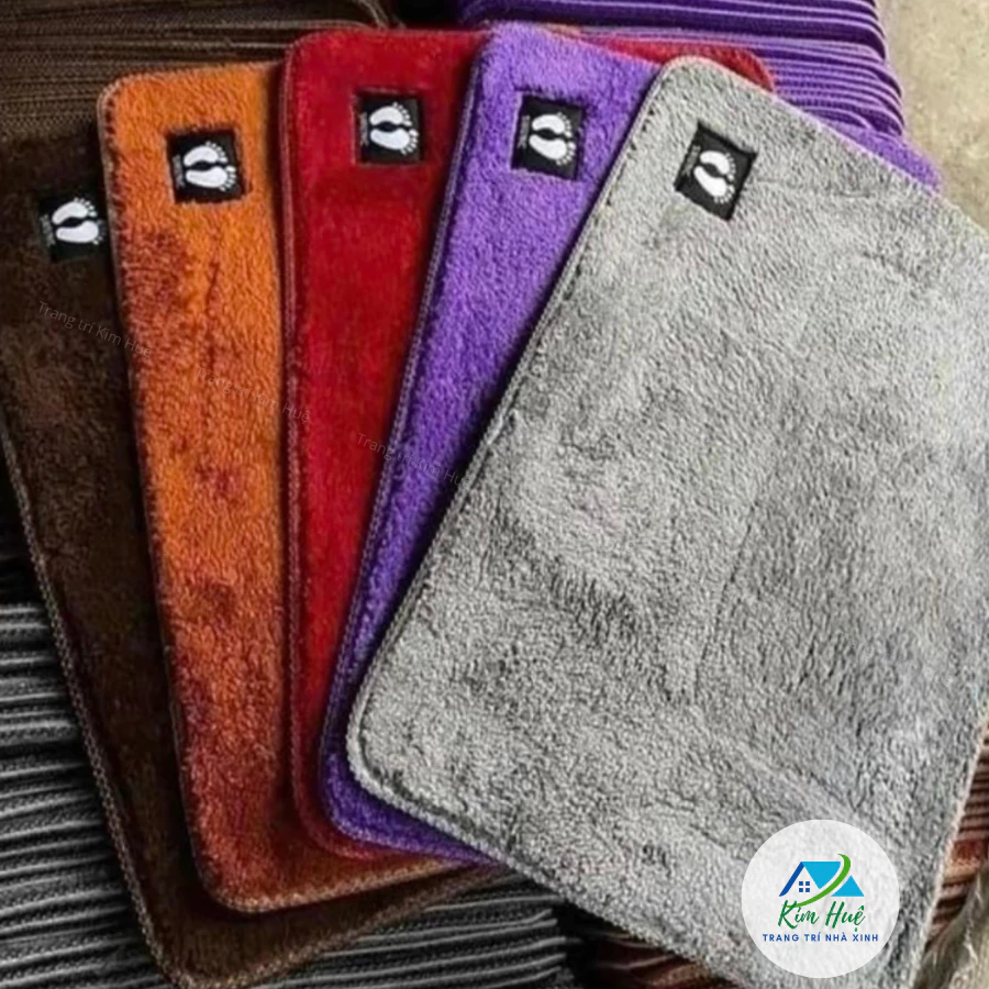 Thảm CLM chùi chân nhà bếp lông cừu mềm mịn thấm hút nước tốt, đế chống trơn trượt - Kim Huệ X06