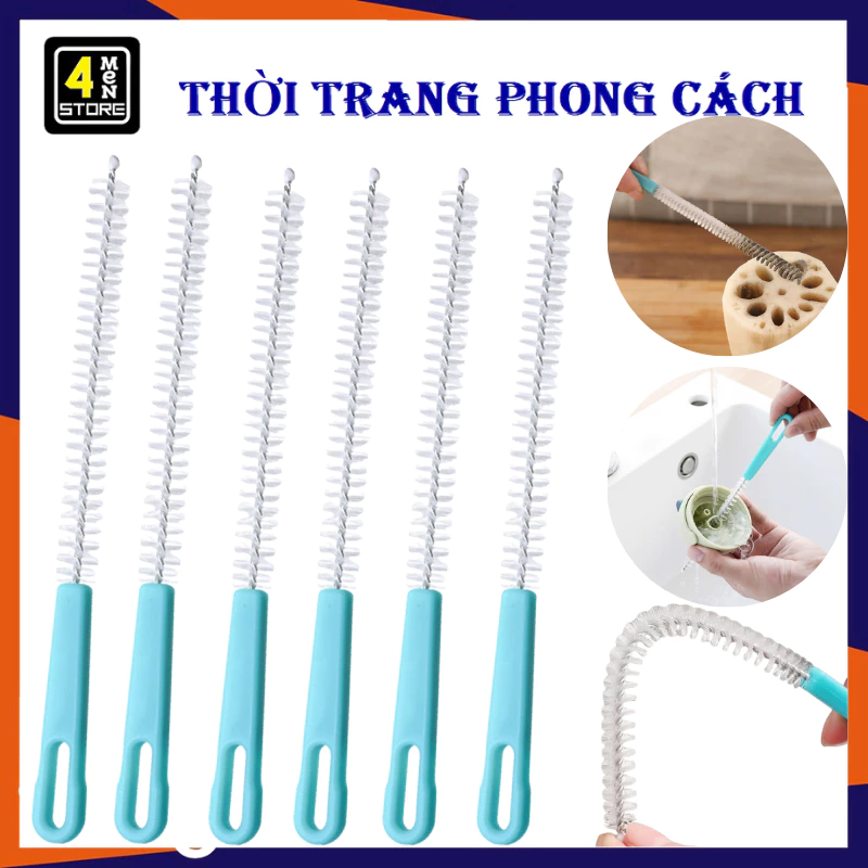 Set 2 Cọ Rửa Ống Hút , Que Rửa Vệ Sinh Ống Hút 20CM Bằng Thép Không Gỉ Uốn Công Tiện Lợi , Cọ Rửa Ly