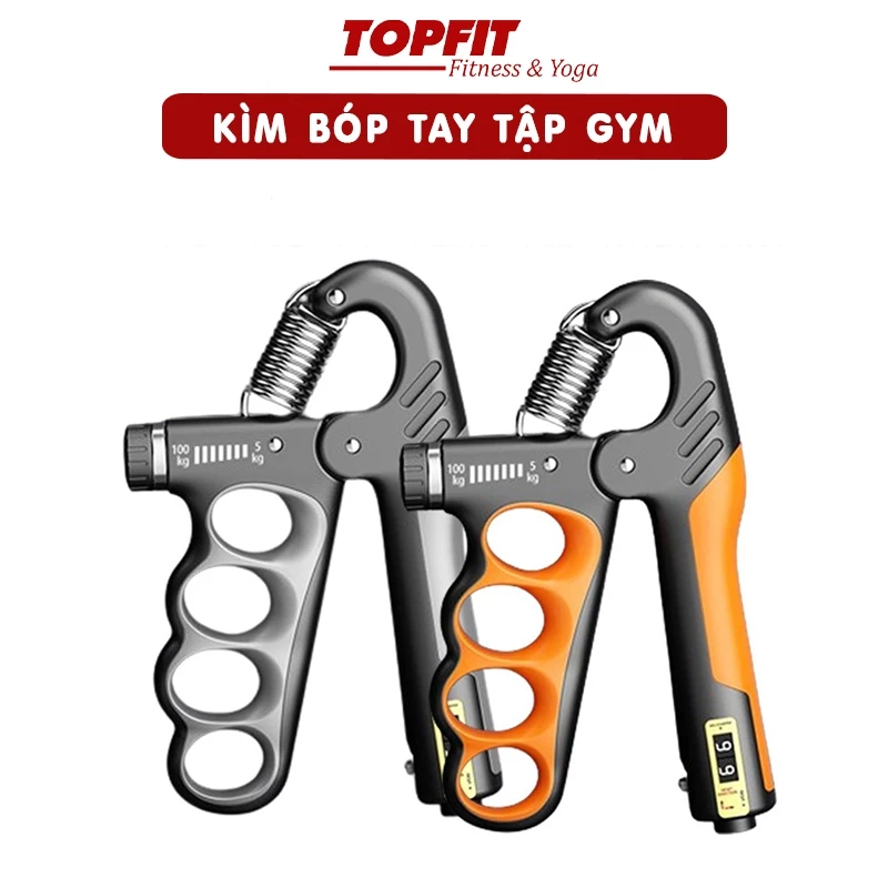 Kìm Bóp Tay Tập Gym, Thể Thao Topbody Mức Lực Từ 5-100KG Luyện Cơ Tay Tại Nhà - KIMCA08