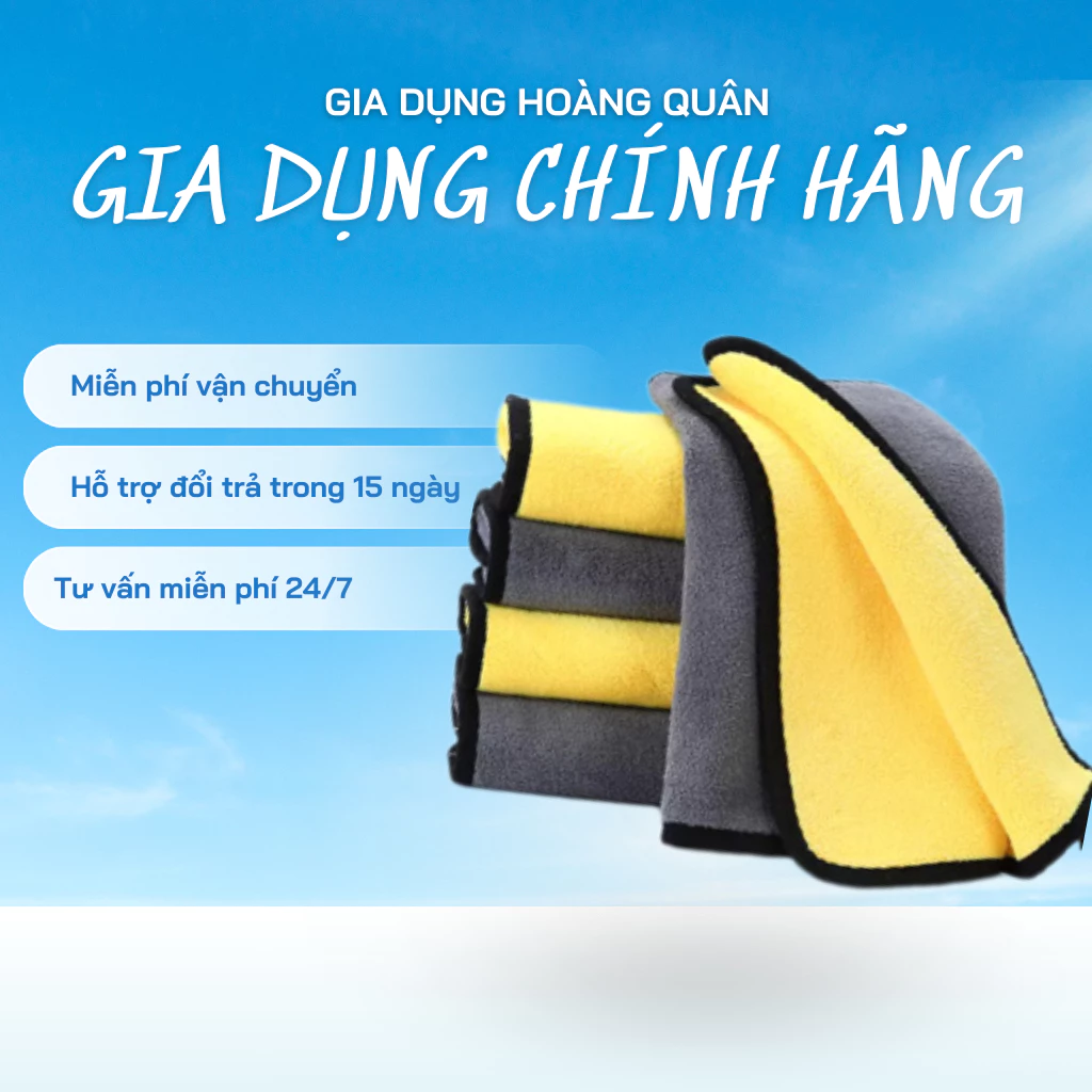 Khăn Lau Xe 2 Lớp DIDOOGLT Chuyên Dụng Dành Cho Ô Tô, Nhỏ Gọn, Tiện Lợi, Siêu Thấm Không Bị Sơ Rối ( Hàng Tốt )