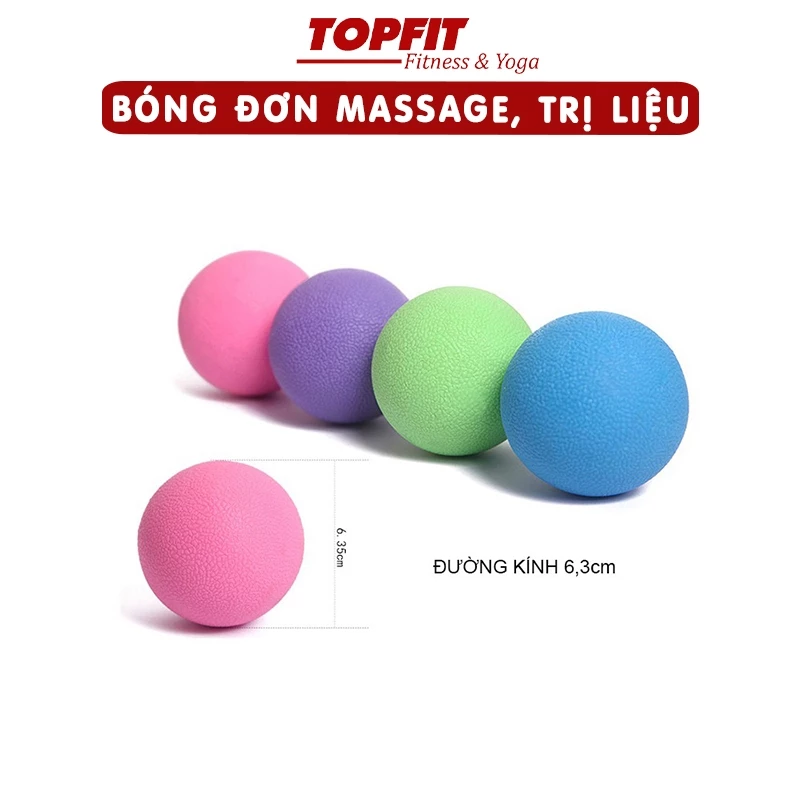 Bóng Đơn Tập Yoga Massage Giãn Cơ Topbody BONMS03