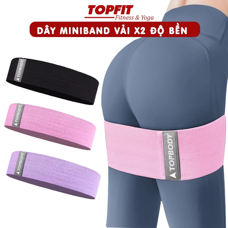Dây Mini Band Aolike Đàn Hồi Kháng Lực Tập Mông Chân Đùi Siêu Bền Chính Hãng Topbody BAKLU