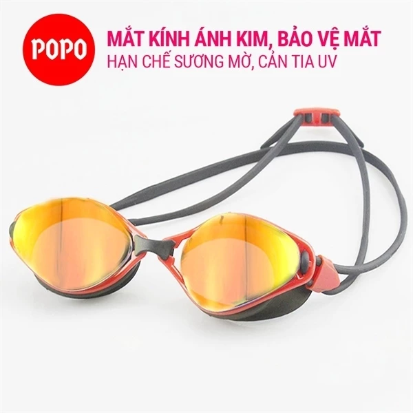 Kính bơi người lớn POPO 1153, mắt trong sử dụng được cho nam nữ cản tia UV hạn chế sương mờ