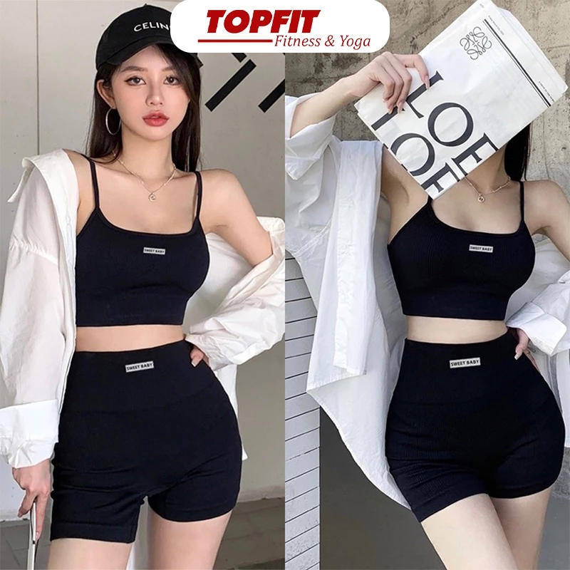 Set Bộ Tập Gym Yoga Erobic Co Dãn Đa Chiều Tôn Dáng Thông Thoáng Siêu Co Giãn TOPBODY - BODYG05