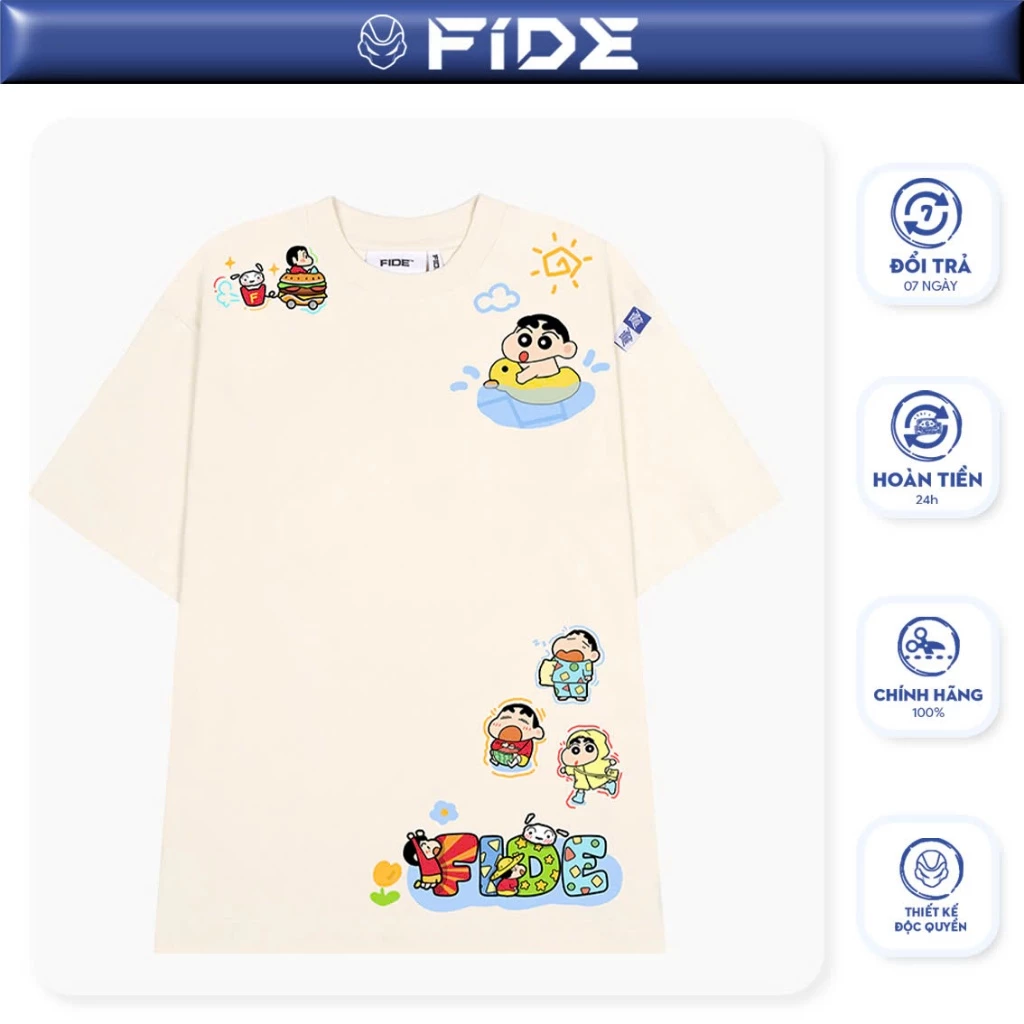 Áo thun FIDE SHIN Bút Chì phông unisex form rộng local brand nam nữ cổ tròn oversize - AT104