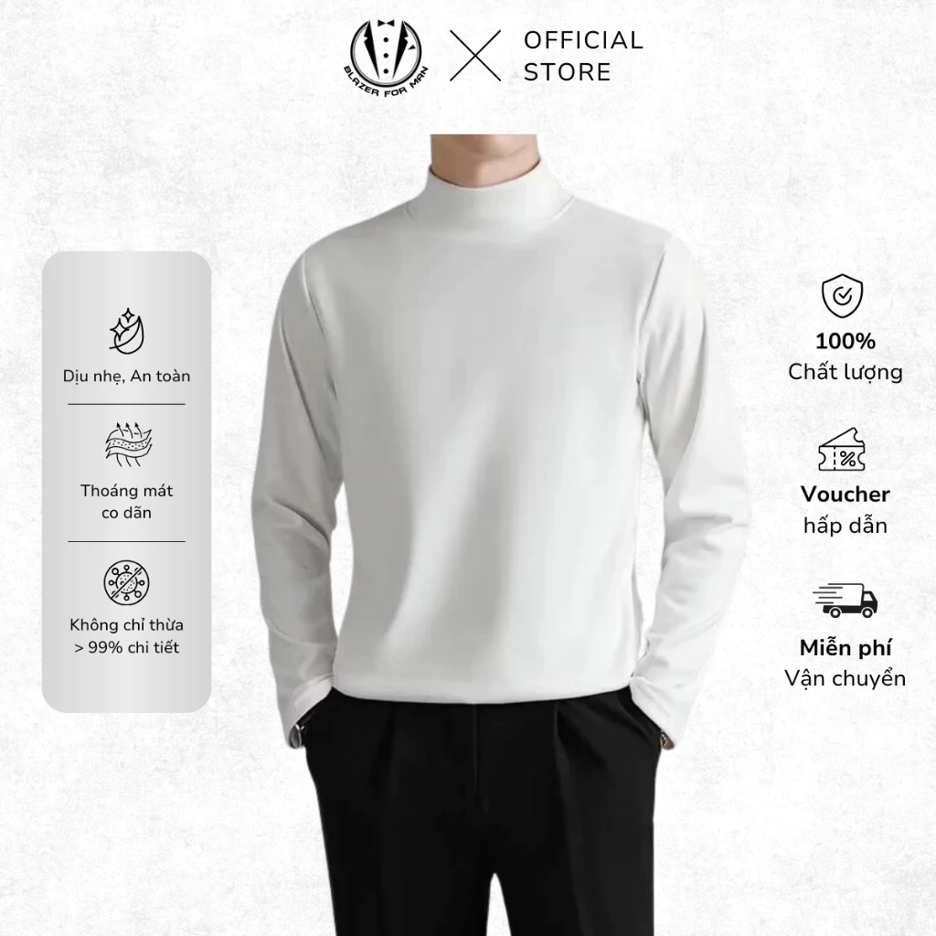Áo Len Cổ Trung Nam TUTO5 Menswear Cổ 5cm Lông Thỏ Mềm Mịn Dáng Slimfit Hàn Quốc Ấm Áp Êm Nhẹ AL03