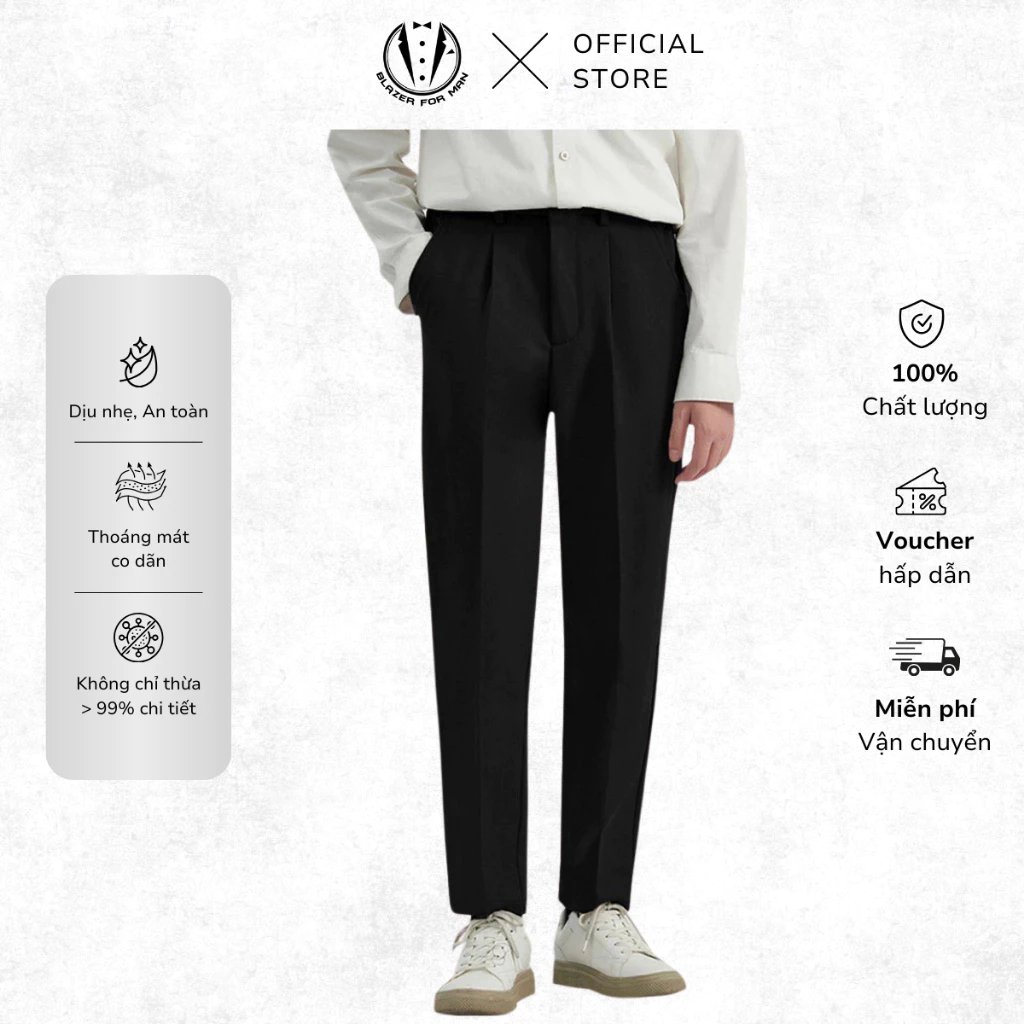 Quần Âu Nam Tăng Chỉnh Cạp TUTO5 Menswear Vải Cotton Co Giãn Chống Nhăn Dáng Hàn Quốc Lịch Lãm QDT03