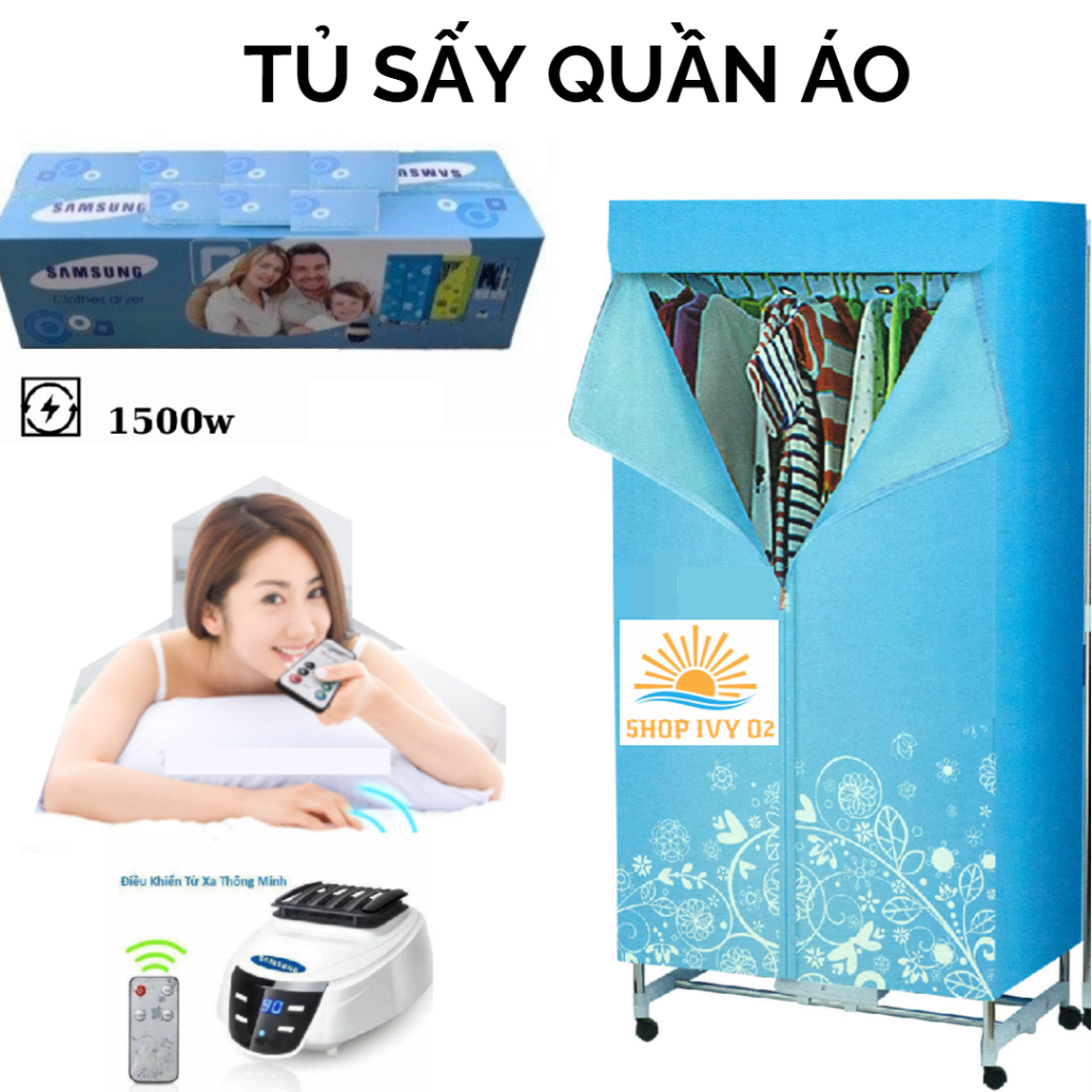 Tủ sấy quần áo (bảo hành 12 tháng) chính hãng cao cấp khung inox có điều khiển…