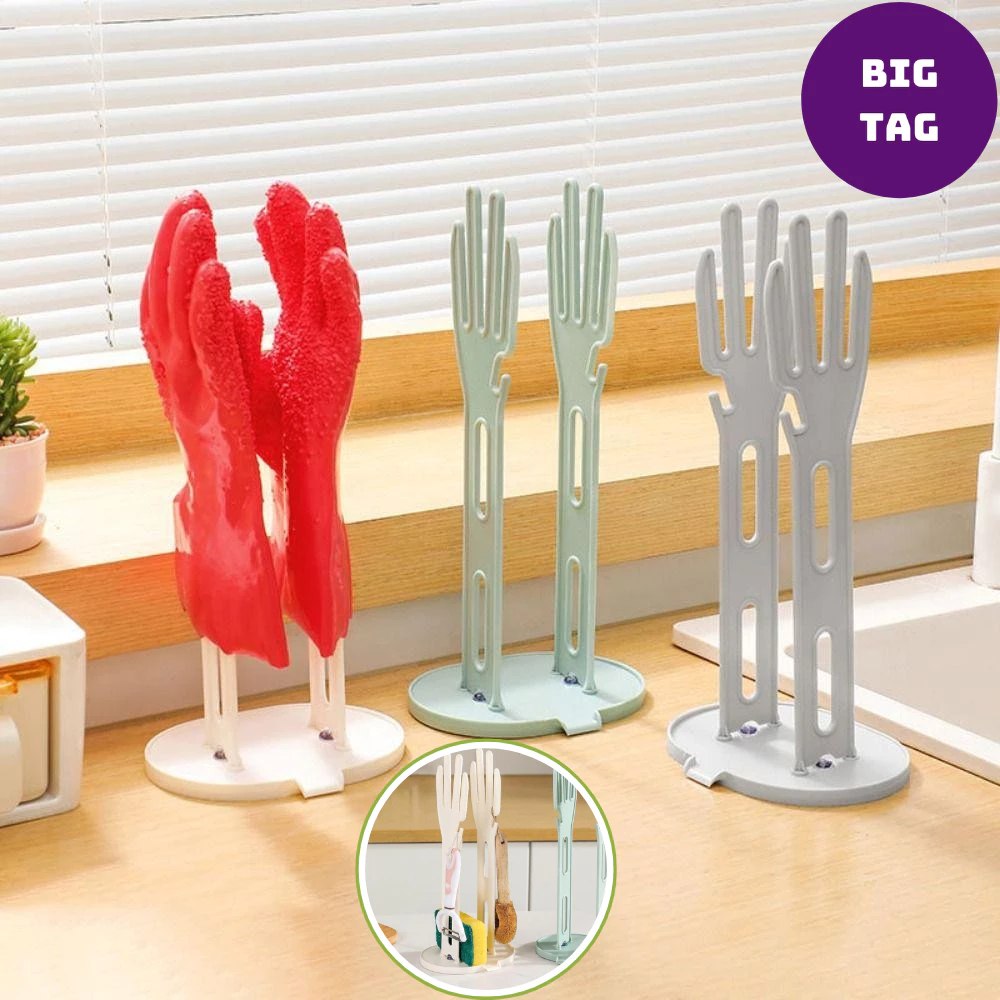giá treo khăn để ráo nước tiện lợi hình bàn tay, móc treo găng tay, đồ nhà bếp đa năng 5487