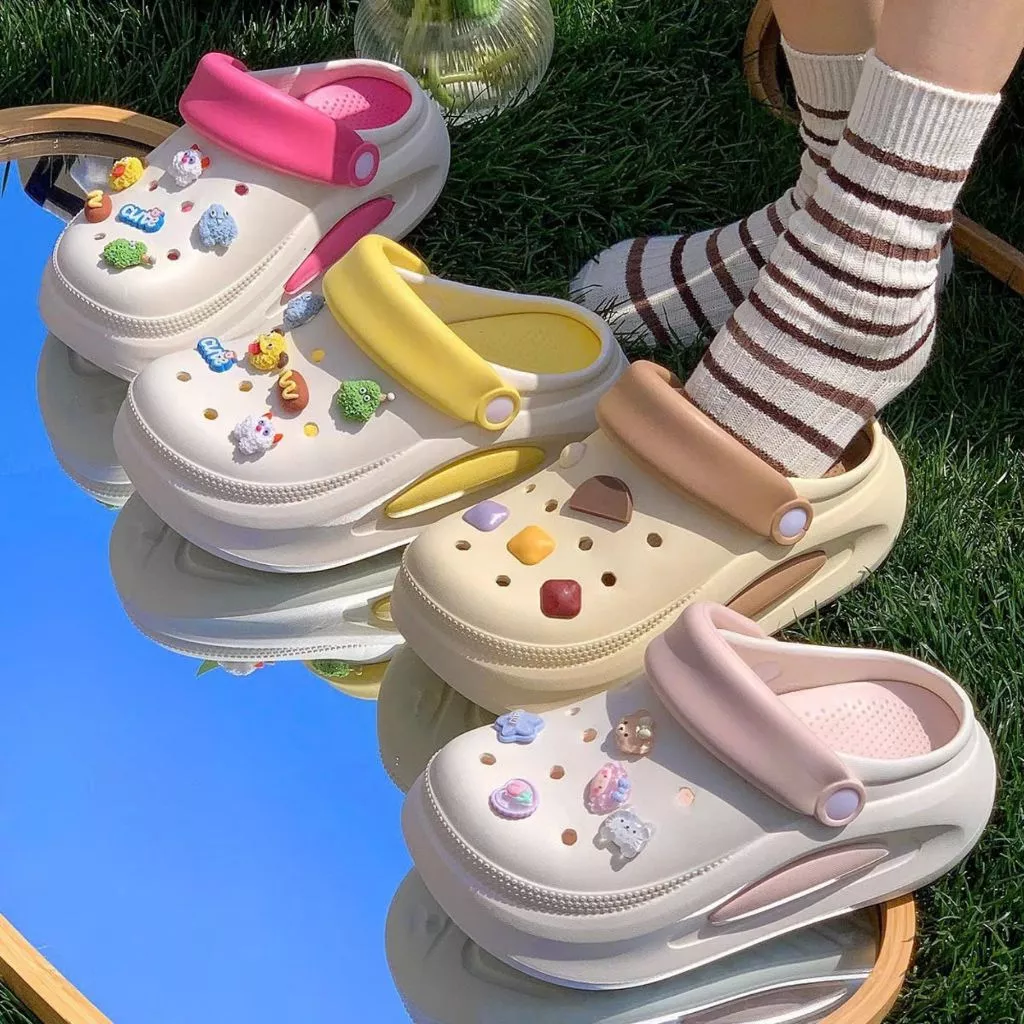 Dép Sục Nam/Nữ Dopamine Baotou Cao Cấp Mát Xa Chân, Dép Cao Su Non Unisex Chính Hãng Size 36-41 Bách Hóa GiayDep