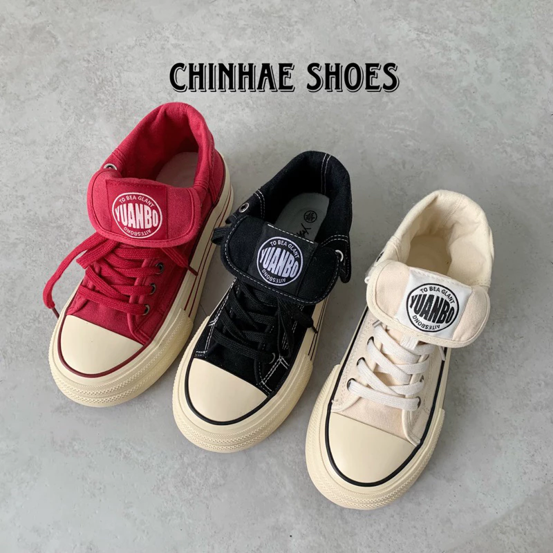 Giày Sneaker thể thao cổ cao gấp gấu tăng chiều cao 4cm cho nữ siêu mềm phong cách trẻ trung đi hằng ngày đi học G043