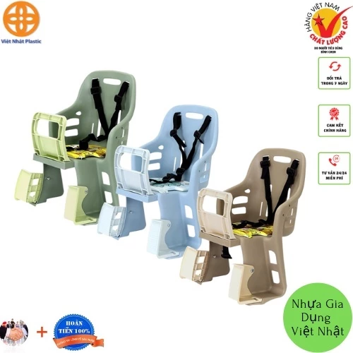Ghế ngồi xe đạp cho trẻ em Việt Nhật-Cho bé từ 1 đến 5 tuổi-Đầy đủ phụ kiện dễ lắp.