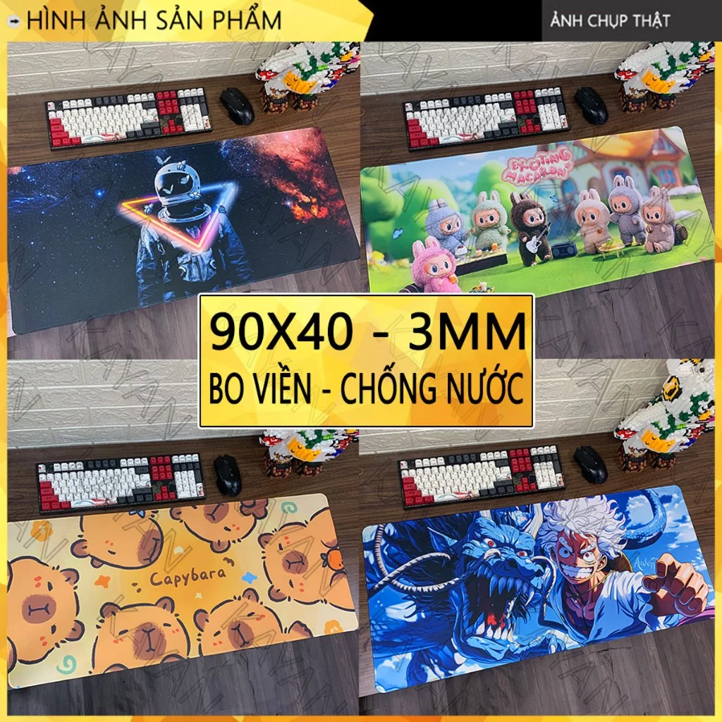 Bàn di chuột, miếng lót chuột chống nước cỡ lớn 90x40cm dày 3mm