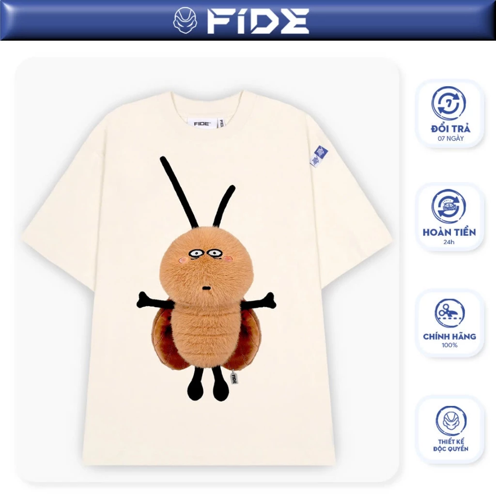 Áo thun FIDE Con gián tiểu cường hottrend phông unisex form rộng local brand nam nữ oversize AT116