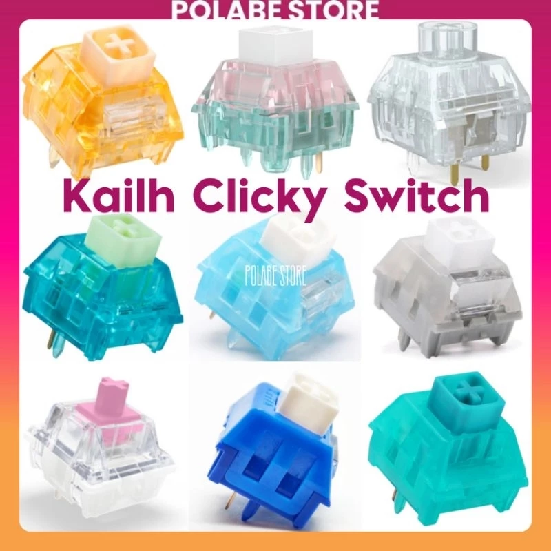 Kailh Arctic Fox BOX WHITE OWL clicky switch Autumn Bàn Phím Cơ Kailh Box Emerald Summer Jellyfish Switch Polabe Store