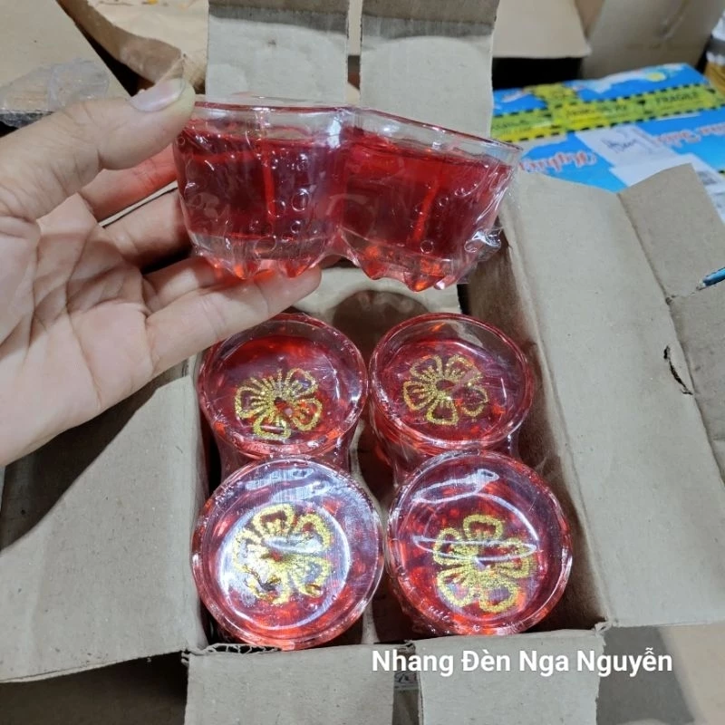 (Combo 2 Hộp 12 Cặp)Đèn Cầy Ly Múi Lớn Thờ Cúng Giá Sỉ