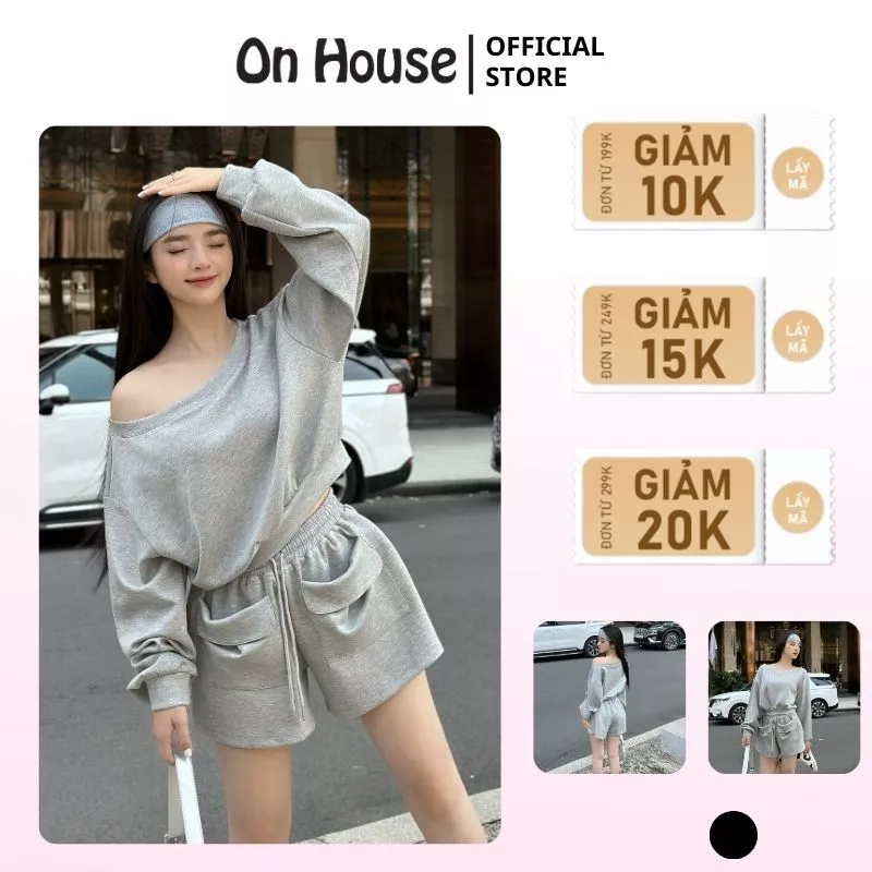 Áo croptop tay dài, sweater form croptop dáng rộng oversz chất thun 2 da dày dặn mặc được lệch vai, bẹt vai và cổ tròn