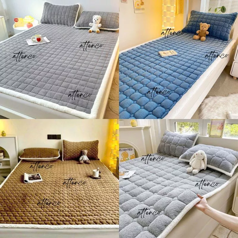 Thảm trải nỉ nhung lông cừu mẫu mới nhất đa năng 3 lớp -nhiều kích thước
