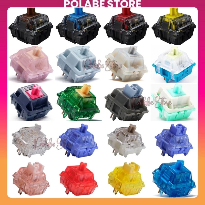 Tổng hợp Gateron Ink Cap Switch bàn phím cơ Gateron CJ Beer Robin Polabe Store
