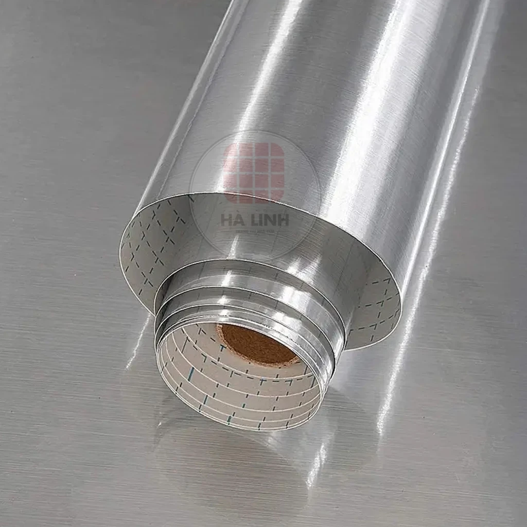 Decal nhôm xước bề mặt nhẵn bóng khổ ngang 1.2m