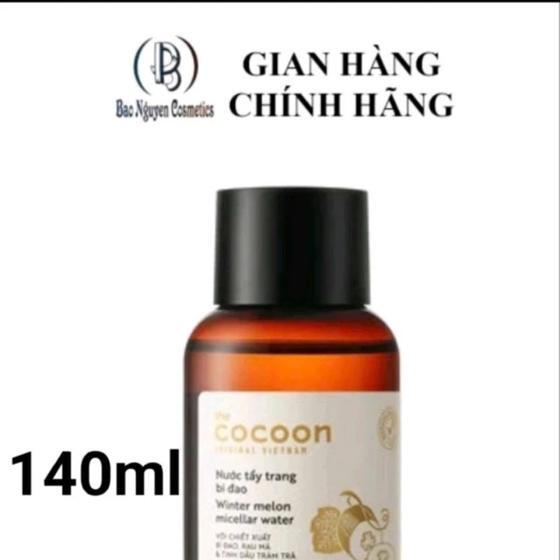 (Dùng thử) Nước Tẩy Trang Bí Đao Cocoon Chính Hãng 140ml dành cho da dầu, mụn
