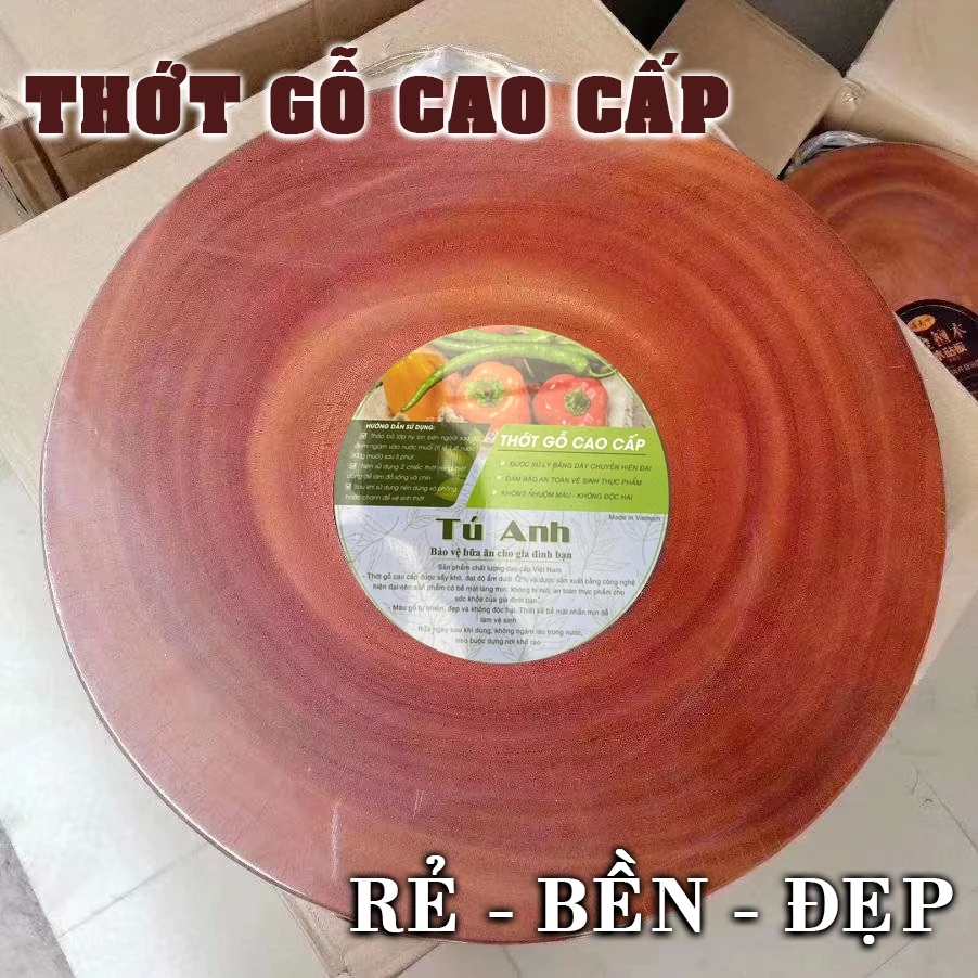 THỚT GỖ TRÒN, VUÔNG GIÁ RẺ - LÀM TỪ ME SỪN, XÀ CỪ - LÀNG NGHỀ SẢN XUẤT - DÙNG BỀN ĐẸP, TIỆN LỢI