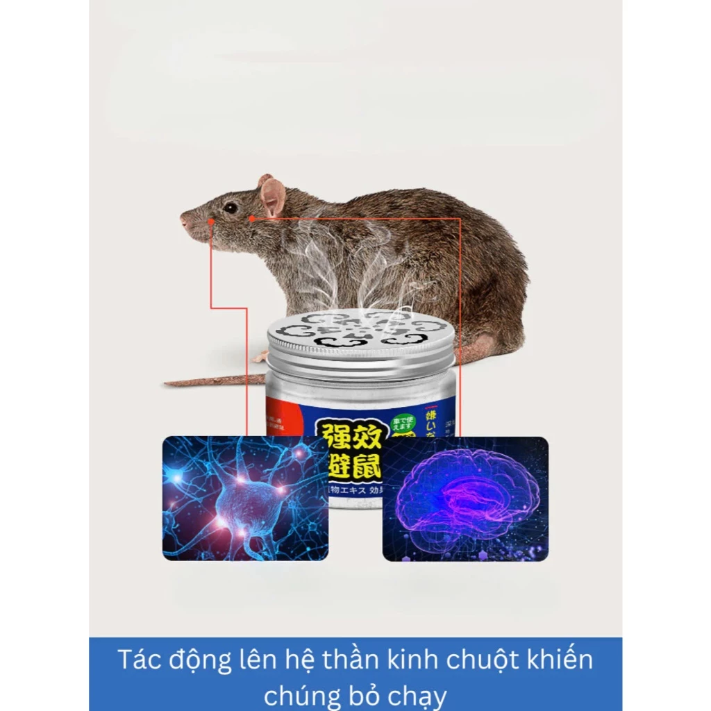 Sáp Đuổi Chuột Không Độc Hại, Hộp Gel Đuổi Chuột Sinh Học Chiết Xuất Tự Nhiên, Hộp Sáp Đuổi Chuột An Toàn Cho Sức Khỏe