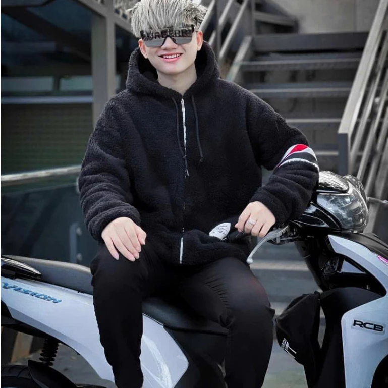 Áo Khoác Lông 3 Sọc Lông Mượt 2 Lớp Cao Cấp - Áo Khoác Lông 3 Sọc Nam Nữ Phong Cách Trẻ Boy Phố Hot Trend 2024