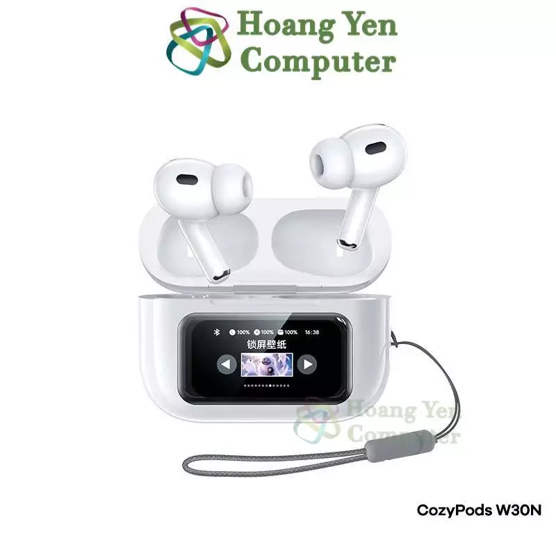 Tai Nghe Bluetooth Remax Cozypods W30N - Màn Hình Điều Khiển, Thời Lượng Pin 5 Giờ - BH 12 Tháng - Hoàng Yến