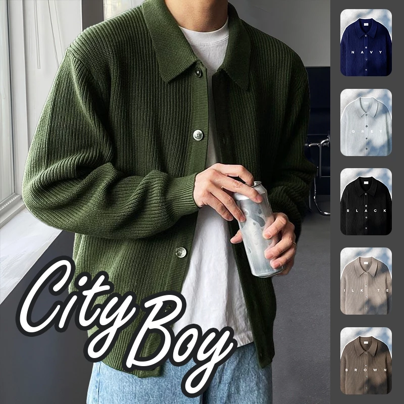 [Sẵn + Hỏa Tốc] Áo Cardigan Cổ Bẻ, Áo Len Khoác Ngoài, style Hàn Quốc, Lịch Lãm, Công Sở, Cuốn Hút