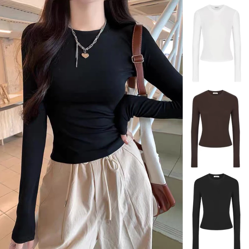 Áo Thun Zip Nhập Dài Tay Cổ Tròn thắt eo ôm body tôn dáng- Áo giữ nhiệt nữ m660