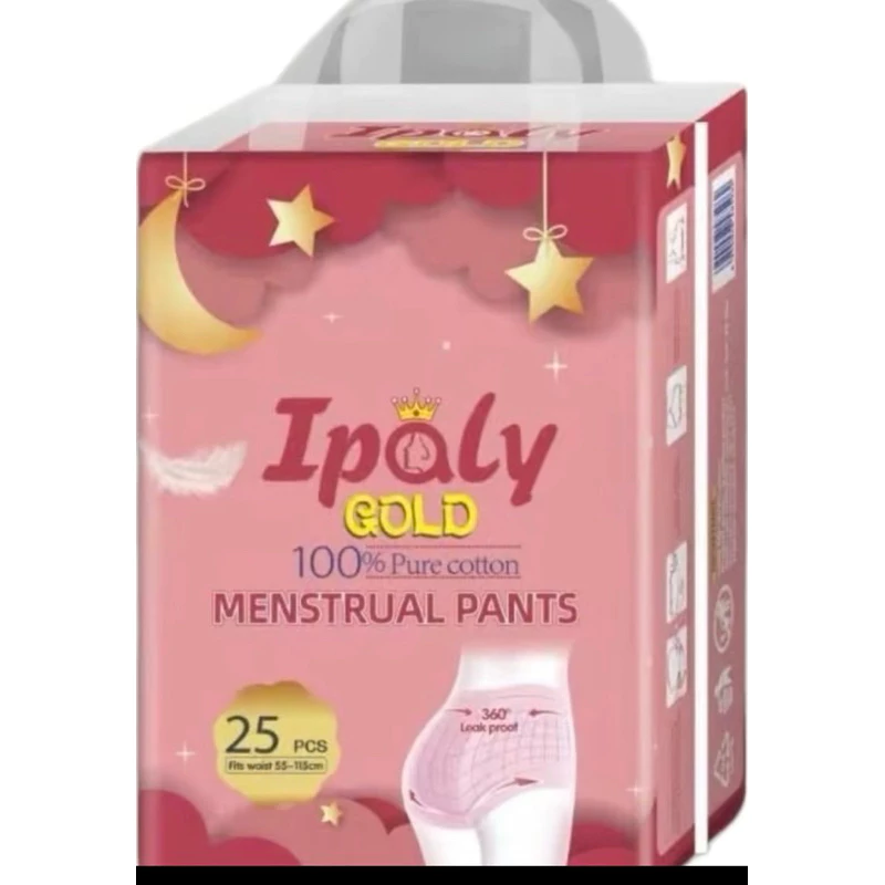 Siêu Hot: Băng vệ sinh dạng quần-Ipaly Gold Menstrual Pants 25 quần bvs/gói (80-115cm V3)