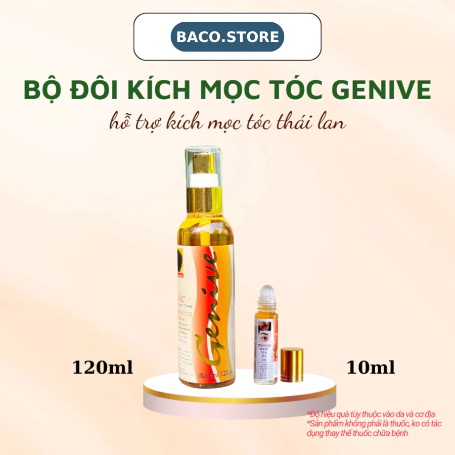Chai xịt mọc tóc Tonic Hair GENIVE 120ml Chính Hãng Thái Lan ngăn ngừa rụng tóc