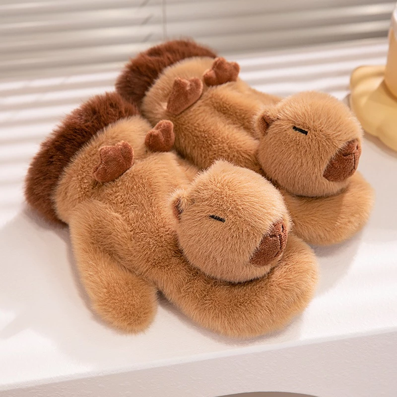 CAPYBARA găng tay len dễ thương NOVA bao tay len nữ lông mềm mượt giữ ấm mùa đông hình KAPIBARA