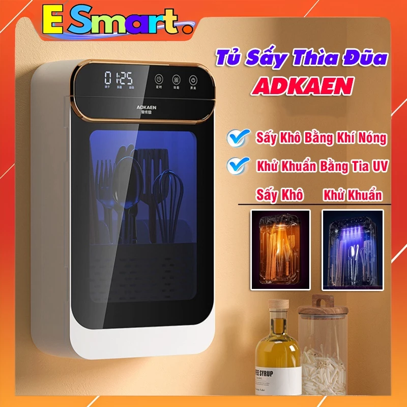 Máy Sấy Khô Đũa Thìa Khử Khuẩn Bằng Tia UV Treo Tường Cao Cấp,Máy Sấy Đũa,Máy khử Khuẩn Đũa Thìa Bằng Tia UV Thông Minh
