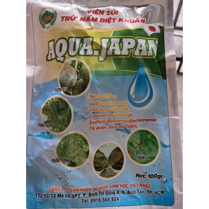 Viên sủi Diệt Khuẩn Aqua đặc trị Nấm bệnh trên Cây,Vàng Lá,Thán Thư,Xì Mủ,Mắt Cua,Bã Trầu.